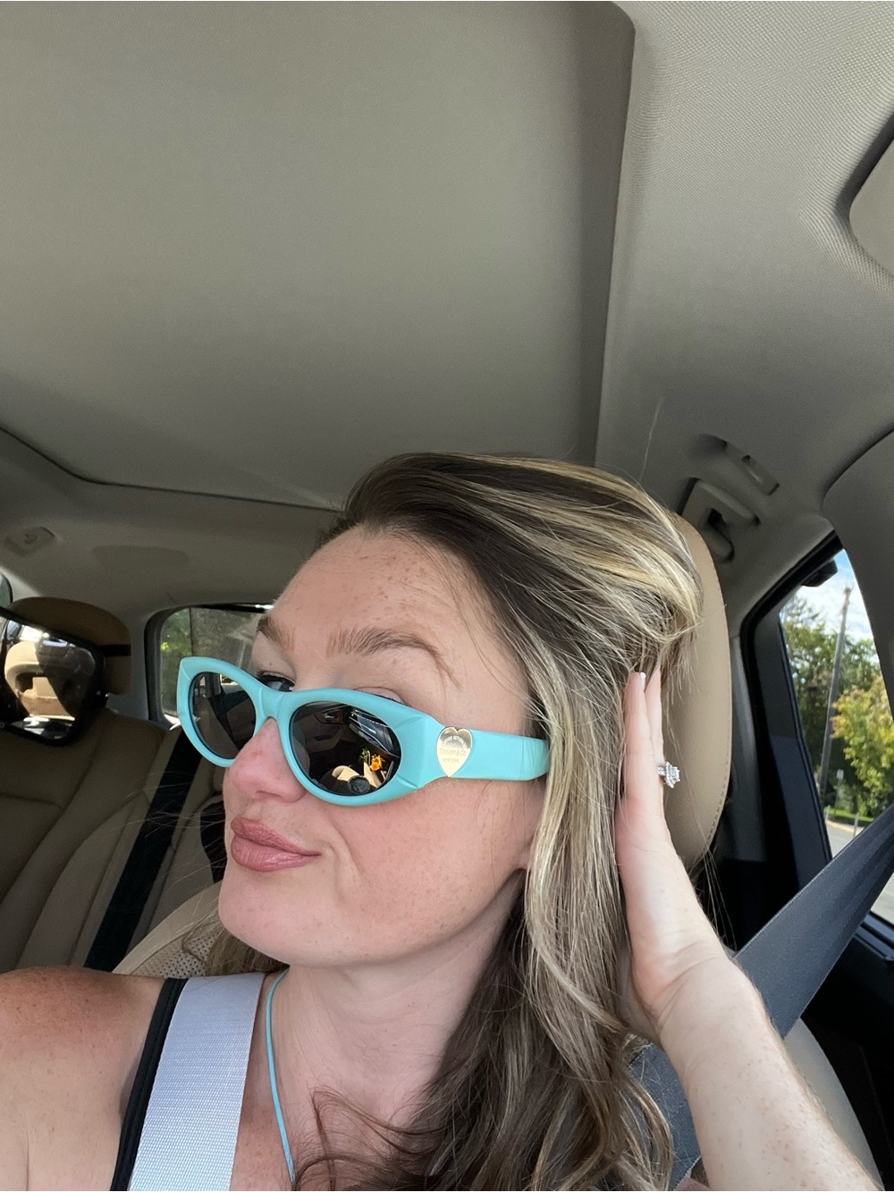 Tiffany & Co. Signature Blue Sunglasses with Case
